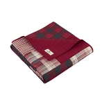 Woolrich Luxury Quilted Throw - Cabin Lifestyle, Patchwork With Moose Design .... Fixed Price $55.05.