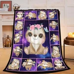 Sloth Blanket Soft Warm Flannel Fleece Throw Gift Cozy Plush Bedding 40X50. Fixed Price $21.06.