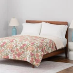 Herringbone Microfiber Down Alternative Blanket Twin Size 66" X 96" Pink Floral. Fixed Price $21.99.