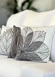 Designer Pillow From Greece, Multiple Colors, Botanical Detail By Ino. Fixed Price $34.00.