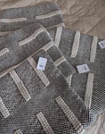 Set Of 4 Nwt Surya Harlow 20" Wool Cotton Woven Throw Pillow Covers Charcoal. Fixed Price $54.99.