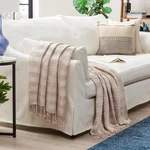 Chanasya Pleated Solid Plaid Acrylic Throw Blanket With Tassels - (50X65 Inches). Fixed Price $24.49.