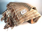 Vintage Amana Woolen Mills 100% Virgin Throw Blanket Brown Fringe Usa. Fixed Price $48.99.