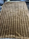 Gorgeous Faux Fur Mink Throw Lap Blanket 55 X42. Fixed Price $38.50.