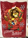Northwest Dreamworks Madagascar Roaring Holiday 48 X 60 Blanket Throw. Fixed Price $26.50.