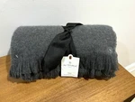 Hearth & Hand Magnolia Gray White Faux Mohair Wool Fringe Throw 50X60 2022. Fixed Price $21.99.