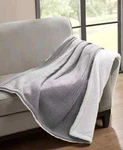 Alpine Valley Jersey Knit Throw, 50" X 60" - Gray. Fixed Price $43.00.
