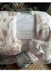 Threshold Textured Faux Shearling Reversible Throw Blanket Pumpkin New 50 60. Fixed Price $10.00.