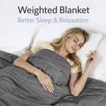 Weighted Blanket 15LB / 20LB Available Better Sleep Relaxation 48X72IN &60X80. Fixed Price $45.50.