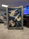 Manual Angels High Ii Dark Tapestry Throw 100% Cotton Multicolor 51X68. Fixed Price $50.00.
