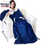 Sherpa Wearable Blanket With Sleeves Arms, Super Soft Warm Comfy Large Fleece Pl. Fixed Price $66.28.
