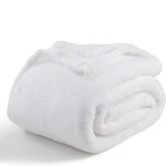 Berkshire Extra-fluffy Plush Queen Blanket, Soft Fuzzy 90X90", True Whit. Fixed Price $54.35.