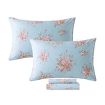 Fadfay Sheets Set Queen Blue Rose Floral Bedding Rustic Peony Flower Shee.... Fixed Price $106.84.