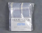 Vtg Dolan Reygers Woven Fringed Blanket Throw 51"X67" Blue Plaid Made Greece. Fixed Price $44.95.