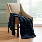 Superior Navy Blue Ultra Soft 50" X 60" Fleece Throw. Fixed Price $18.00.