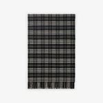 Burberry Check Wool Cashmere Blanket, Black/calico Beige 78" X 55" New. Fixed Price $799.00.