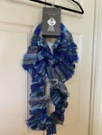 Covington Flannel Fringe Infinity Scarf Blue Plaid. Fixed Price $14.99.
