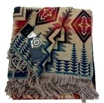 Pendleton Made Usa 100% Wool Throw Blanket 60 X 62" Harding Star 152 157CM. Fixed Price $199.00.