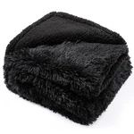 Fluffy Long Faux Fur Throw For Couch Black Calming Pet S.... Fixed Price $24.58.