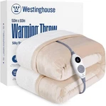 Westinghouse Heated Throw Blanket, 50X60 Inch, Beige. Fixed Price $37.99.