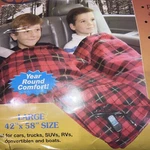 Car Cozy 12-VOLT Heated Travel Blanket Red Plaid 58" X 42" With Patented .... Fixed Price $39.99.