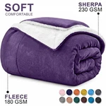 King Size Sherpa Fleece Blanket Ultra Soft Reversible For Bed Couch. Fixed Price $25.99.
