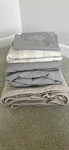 Calvin Klein Flaxen Starch Blue Flower Queen Duvet Cover/bedding Set. Fixed Price $170.00.