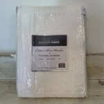 Madison Park Signature Cotton Sheet Blanket Twin Lightweight White New. Fixed Price $24.99.
