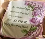 Collections, Etc. Fleece Throw Blanket For Sister 50"X60" Nwt!. Fixed Price $18.09.