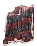 Carstens Home Women's Wrangler Southwest Horizon Rustic Sherpa Fleece Throw -. Fixed Price $50.16.