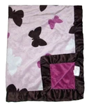Cocalo Baby Pink Brown Butterfly Blanket Satin Trim Security Lovey. Fixed Price $57.95.