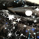 Victoria Secret Sherpa Galaxy Star Moon Celestial Black Plush Cozy Throw Blanket. Fixed Price $23.95.