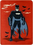 Batman Red Knight Throw Blanket Measures 46 X 60 Inches. Fixed Price $14.95.