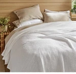 Hudson Park Collection Lattice Texture Blanket Full/queen White 100% Cotton Cozy. Fixed Price $28.49.
