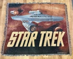 Star Trek U.s.s. Enterprise Woven Afghan Blanket Throw 2000 New. Fixed Price $49.99.