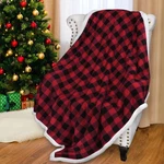Catalonia Black Checkered Holiday Blanket, Buffalo Plaid 50"X60",. Fixed Price $28.99.