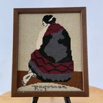 1980 Rc Gorman Native American Navajo Woman Blanket Needlepoint Art. Fixed Price $165.00.