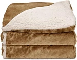Sunbeam Royal Mink & Sherpa Heated Throw Honey 50" X 60" Washable. Fixed Price $44.99.