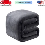Thick Heavy Winter Warm Soft Mink Queen Size Fleece Blanket - 90" X. Fixed Price $31.99.