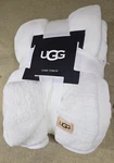 Ugg Avery Throw Blanket 50"X70" Sherpa Lined Snow. Fixed Price $49.99.