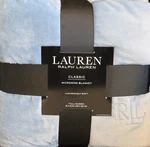 Ralph Lauren Classic Micromink Blanket Full/queen Light Blue 90"X90" Lux-soft. Fixed Price $58.99.
