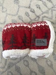 50"X60" Grizzly Peak Reversible Throw Blanket Red - Eddie Bauer: Soft Fleece. Fixed Price $25.00.