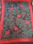 Vintage Bob Timberlake Red Cardinal Reversible Birds Afghan Throw 50 X 67 Usa. Fixed Price $36.99.