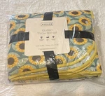 Kickee Quilted Throw Blanket Stormy Sea Sunflower Duck/goose BAMBOO-NWT-55X75. Fixed Price $138.00.