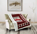 Virah Bella - Red Truck Home Sweet Quilted Sherpa Throw Blanket 50"X60". Fixed Price $39.95.