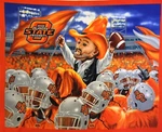 Ncaa College Oklahoma State Cowboys Fleece Panel 4 Blanket Crafts Wall Hanging. Fixed Price $16.68.