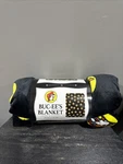 Buc-ee Classic Logo Blanket 50 X70 Throw Black Multi Nwt. Fixed Price $26.99.
