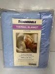New Fieldcrest Mills Acrylic Remarkable Twin Thermal Blue Blanket 66 X 90 Nos. Fixed Price $89.07.
