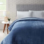 Better Homes&gardens Luxury Velvet Plush Blanket Solid Blue King Size Adult/teen. Fixed Price $51.10.