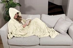 Ella Jayne Wearable Weighted Snuggle Blanket, 50" X 75" Ivory. Fixed Price $39.99.